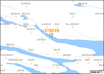map of Stavre