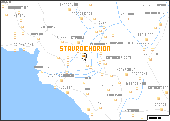 map of Stavrochórion