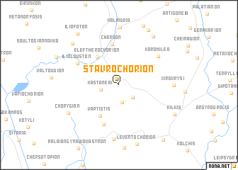 map of Stavrochórion