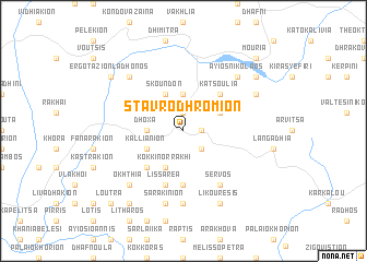 map of Stavrodhrómion