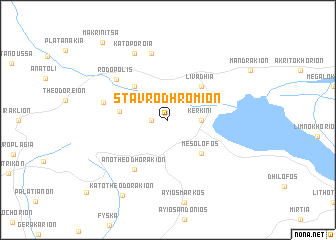 map of Stavrodhrómion