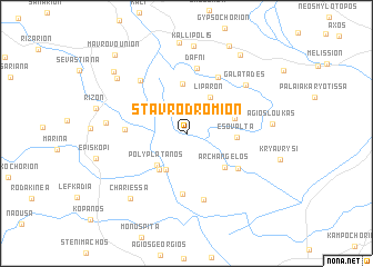 map of Stavrodrómion