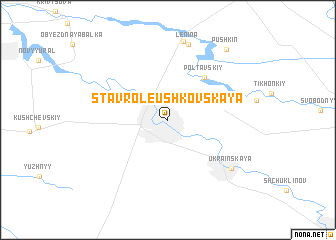 map of Stavroleushkovskaya