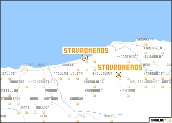 map of Stavroménos