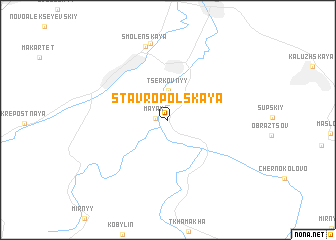 map of Stavropol\