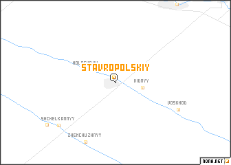 map of Stavropol\