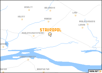 map of Stavropol\