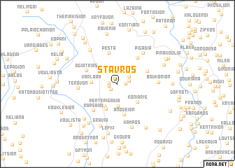 map of Stavrós