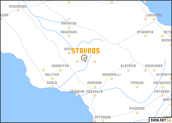 map of Stavrós