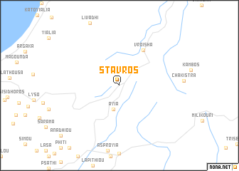 map of Stavros