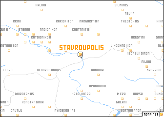 map of Stavroúpolis