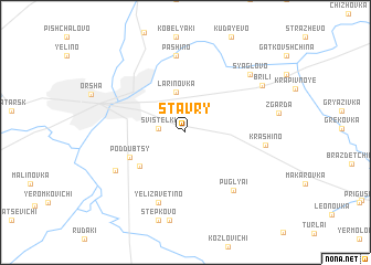 map of Stavry