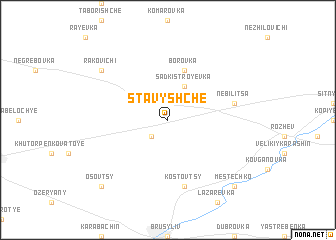 map of Stavyshche