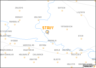 map of Stavy