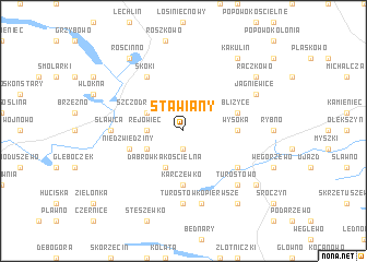 map of Stawiany