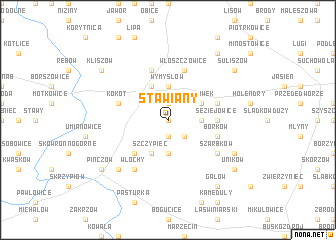 map of Stawiany