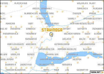 map of Stawinoga