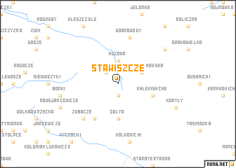 map of Stawiszcze