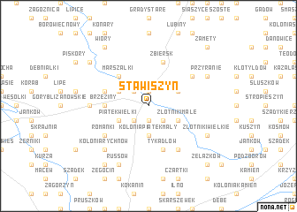 map of Stawiszyn