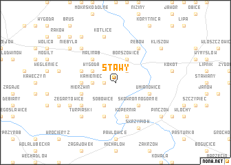 map of Stawy