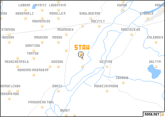 map of Staw