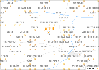 map of Staw