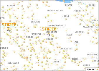 map of Stažer