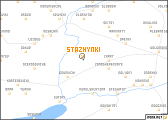 map of Stazhynki