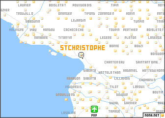 map of St. Christophe