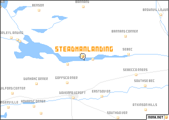 map of Steadman Landing