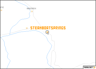 map of Steamboat Springs