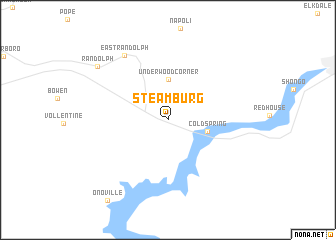 map of Steamburg