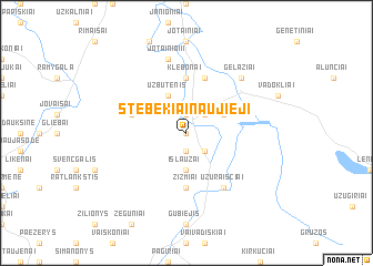 map of Stebėkiai Naujieji