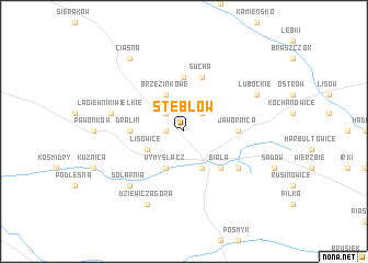 map of Steblów