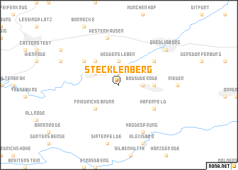 map of Stecklenberg