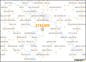 map of Stedorf