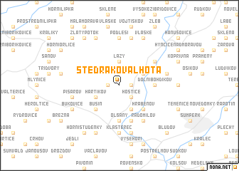 map of Štědrákova Lhota