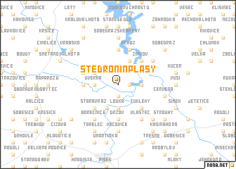 map of Štědronín-Plasy