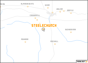 map of Steele Church