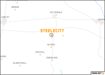 map of Steele City