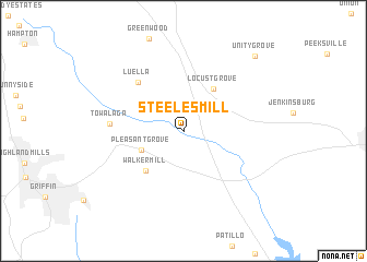 map of Steeles Mill
