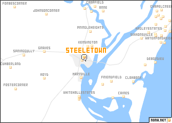map of Steele Town