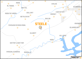 map of Steele