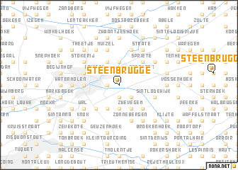 map of Steenbrugge