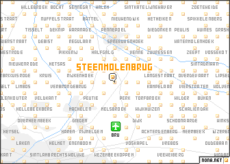 map of Steenmolenbrug