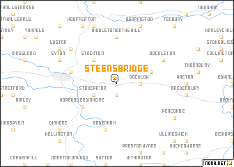 map of Steens Bridge
