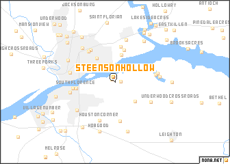 map of Steenson Hollow