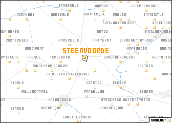 map of Steenvoorde