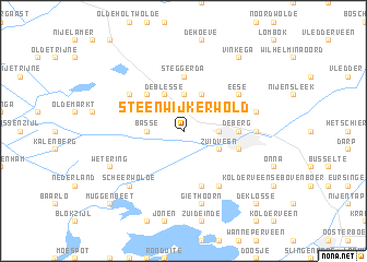 map of Steenwijkerwold