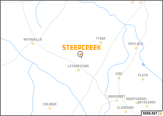 map of Steep Creek